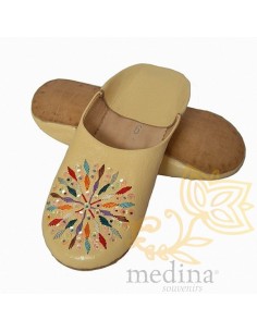 Babouches en cuir à...