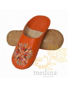 Babouches en cuir à...
