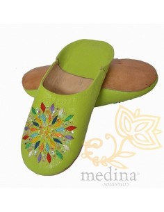 Babouches en cuir à...