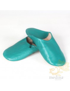 Babouche Kenza turquoise,...