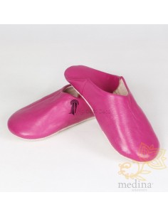 Babouche Kenza fuschia,...