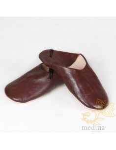 Babouche Kenza marron,...