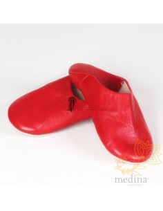 Babouche Kenza rouge,...
