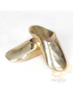 Babouche Kenza couleur Or,...