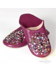 Babouche Essaouira fuschia,...