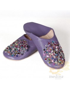 Babouche Essaouira lavande,...
