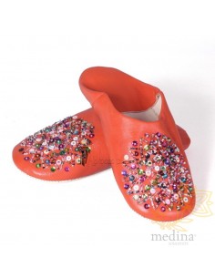 Babouche Essaouira orange,...