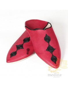 Babouche Mouna rouge,...