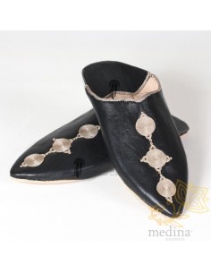 Babouche Mouna noir,...