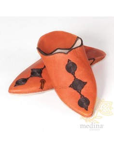 Babouche Mouna orange,...