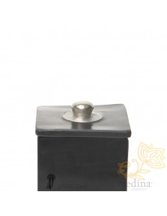 Boite tadelakt carrée noire 2
