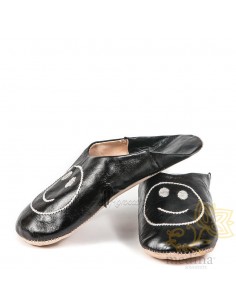 Babouche marocaine smile noire