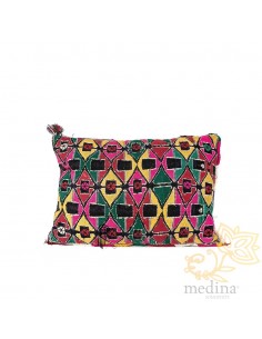 Coussin vintage tissé à la...