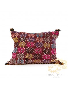 Coussin vintage tissé à la...