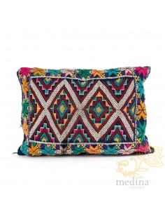 Coussin vintage tissé à la...