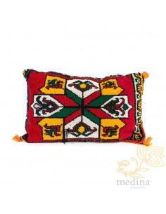 Coussin vintage tissé à la...