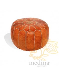 Pouf design cuir marocain... 2