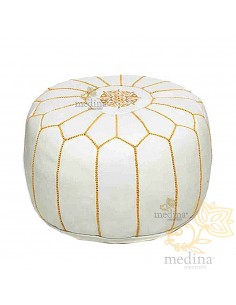 Pouf design cuir marocain... 2
