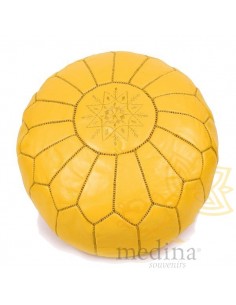Pouf design cuir marocain... 2