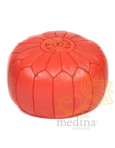Pouf design cuir marocain... 2