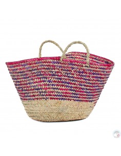 Panier marocain design avec poignées en corde tréssée