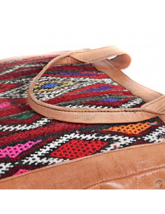 Sac a main Kilim en cuir naturel 2