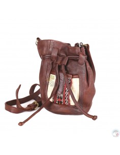 Petite besace kilim marron