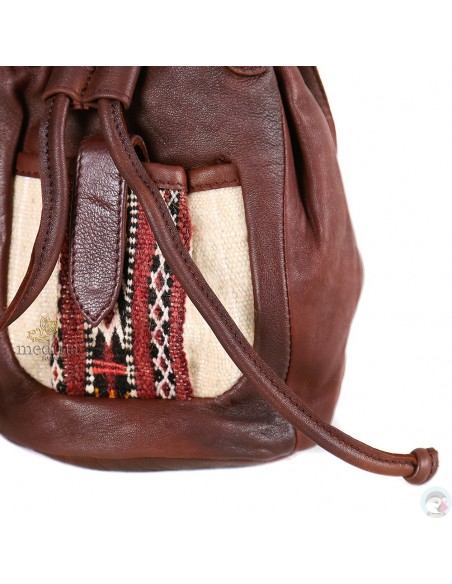 Petite besace kilim marron
