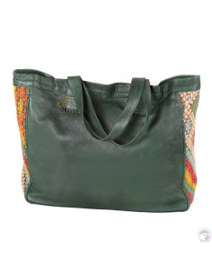 Sac à main style cabas kilim noir 2