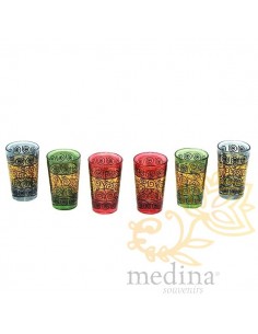 Verres a thé décorés au... 2