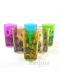 Verres a thé décorés modèle...