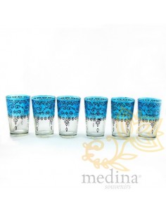 Verres a thé celebration bleu 2