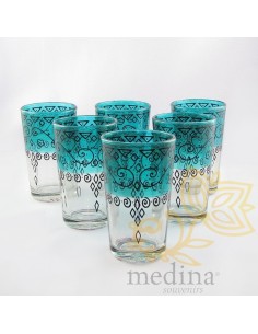 Verres a thé celebration vert