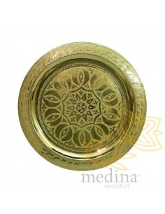 Plateau en cuivre gravé...