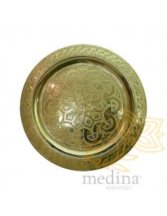 Plateau en cuivre gravé...