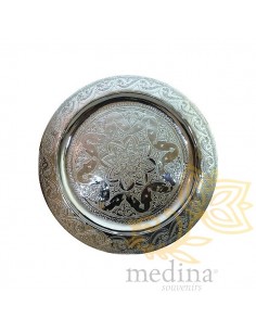 Plateau argent gravé Taouss