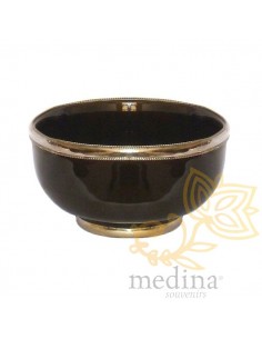 Bol artisanal noir cerclé...