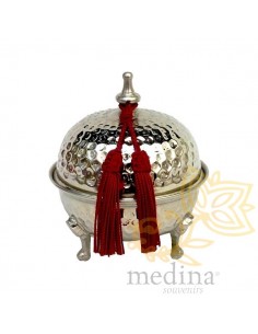 Sucrier en métal argenté...