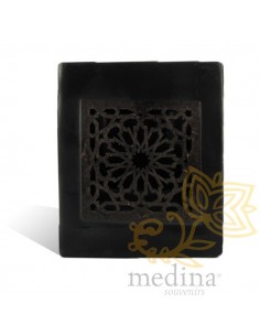 Photophore cube noir motif...