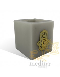 Photophore cube gris main... 2