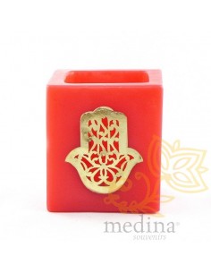 Photophore cube rouge main...