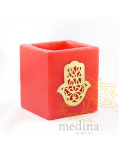 Photophore cube rouge main... 2
