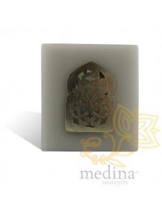 Photophore gris cube motif...