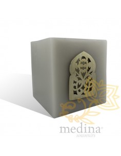 Photophore gris cube motif... 2